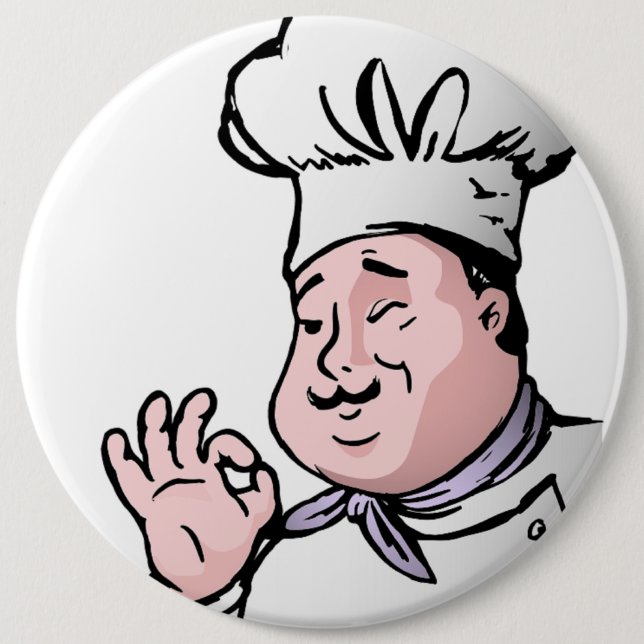 GOURMET CHEF 6 CM ROUND BADGE (Front)