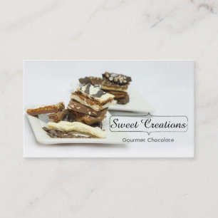 Gourmet Chocolates/Sweets Creations/Chocalatie Business Card