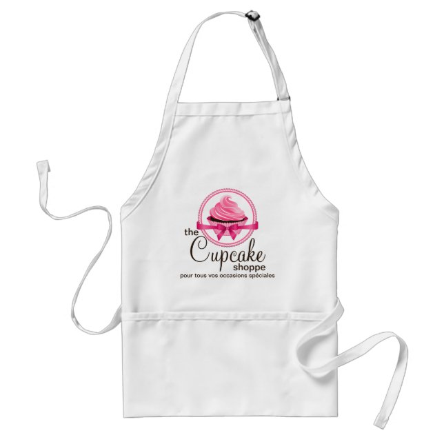 Gourmet Cupcake Bakery Business Custom Standard Apron (Front)