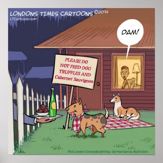 Gourmet Dogs Funny Poster (Front)