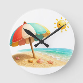 Gourmet Doughnuts Kitchen Wall Clock | Colourful B