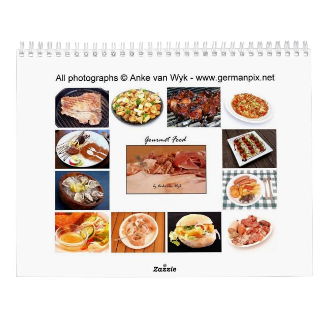 Gourmet Food Calendar (Back)