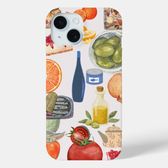 Gourmet Food Collage Phone Case  (Back)