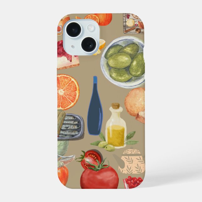 Gourmet Food Collage Phone Case (Back)