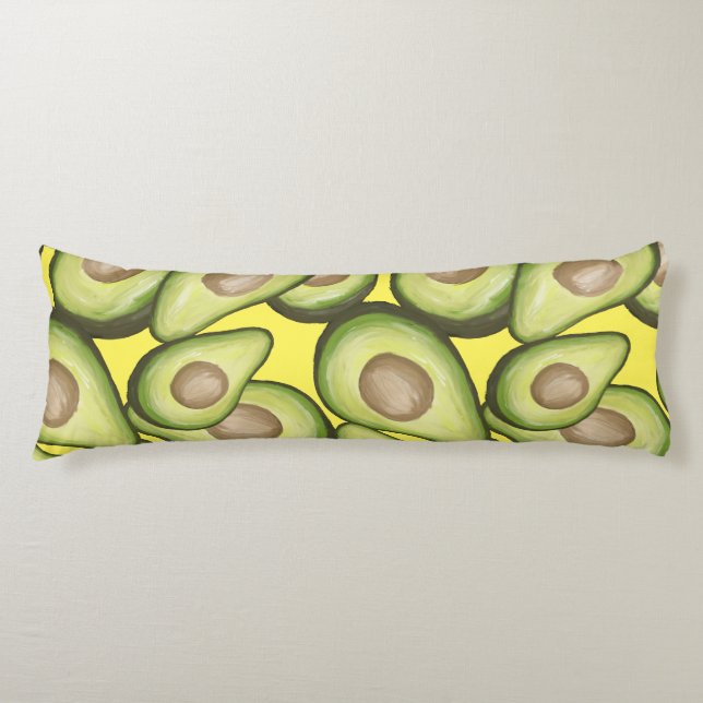 Gourmet Fresh Cut Vegan Avacados Body Cushion (Front)