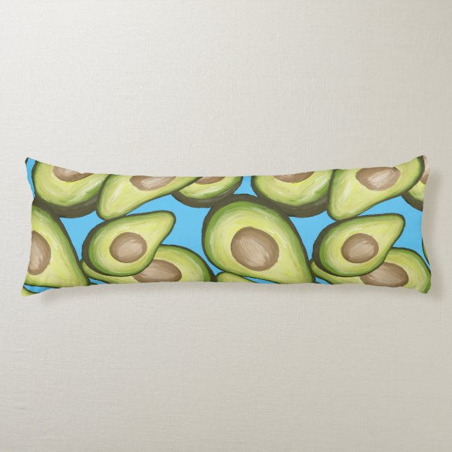Gourmet Fresh Cut Vegan Avacados Body Cushion (Front)