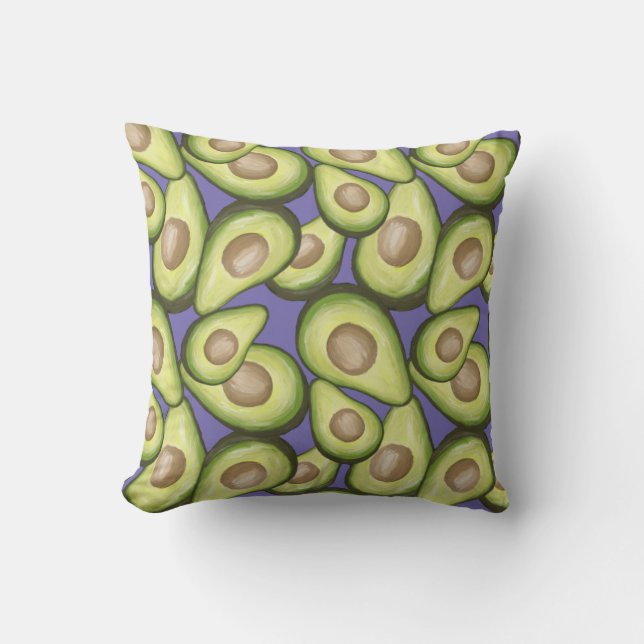 Gourmet Fresh Cut Vegan Avacados Cushion (Front)