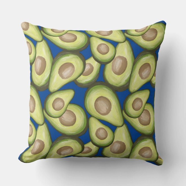 Gourmet Fresh Cut Vegan Avacados Cushion (Front)