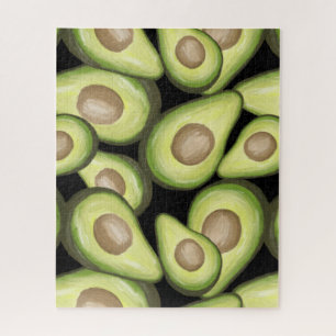 Gourmet Fresh Cut Vegan Avacados Jigsaw Puzzle