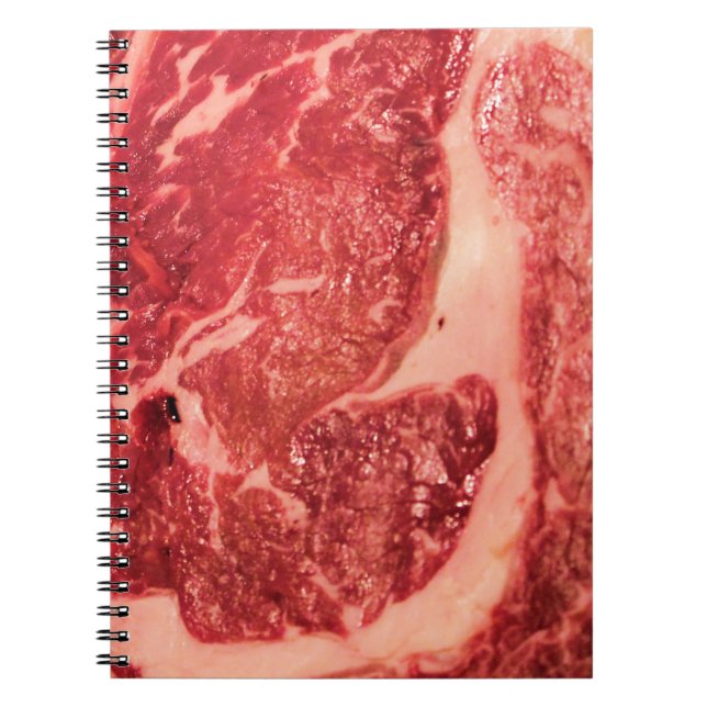 Gourmet Grill Master Ribeye Steak Photo Notebook (Front)