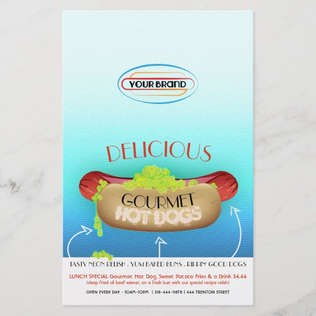 GOURMET HOT DOG FLYER (Front)