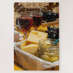 Gourmet Wine, Cheese and Olive Pickles 1014pcs Jigsaw Puzzle
