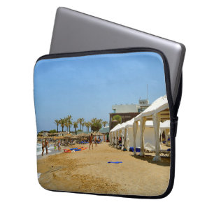 Gouves beach in Crete Laptop Sleeve