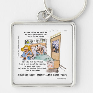 Gov Scott Walker Funny Satirical Gifts Tees Etc Key Ring