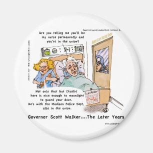 Gov Scott Walker Funny Satirical Gifts Tees Etc Magnet