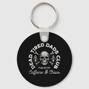 Government Agencyd Tired Dads Club Dad Caffeine Key Ring