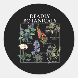 Government Agencydly Botanicals Herbology Flower Classic Round Sticker