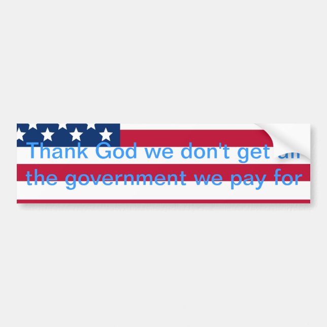 Government Bumper Sticker (Front)