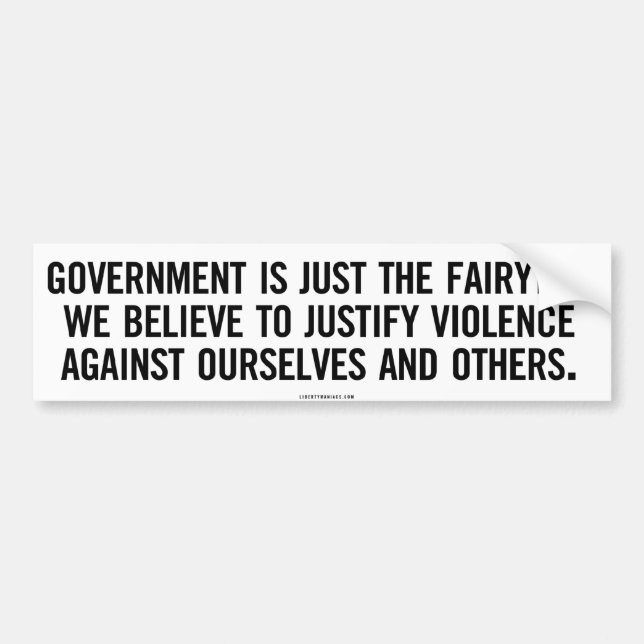 Government Fairytale Bumper Sticker (Front)