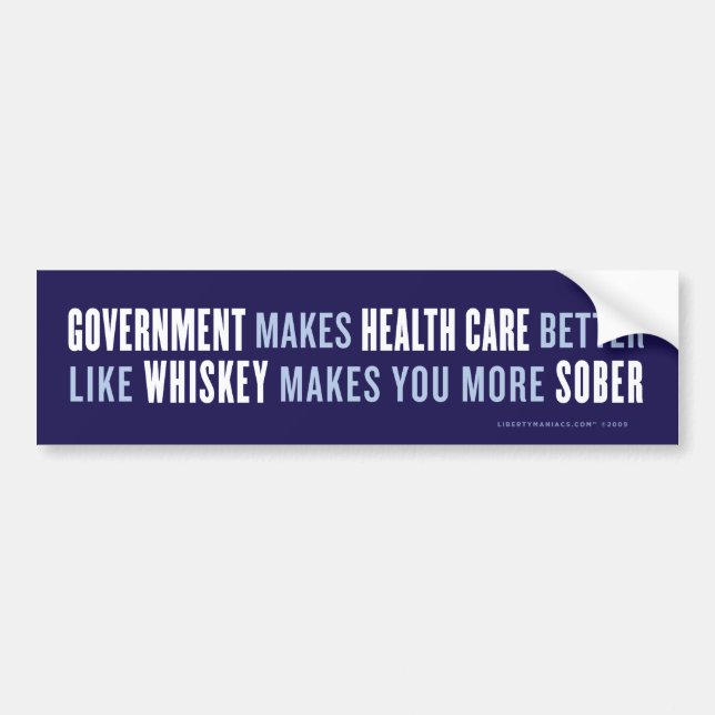 Government & Health Care Bumper Sticker (Front)