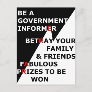 Government Informer Postcard