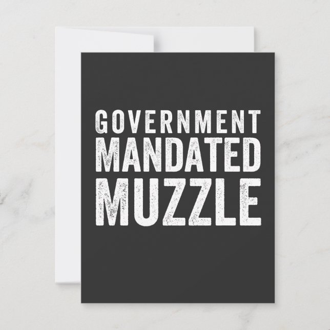Government Mandated Muzzle (Front)