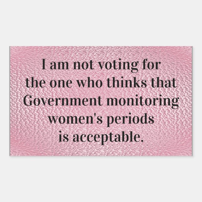 Government Monitoring Rectangular Sticker (Front)