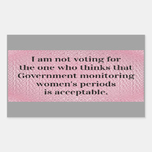 Government Monitoring Rectangular Sticker