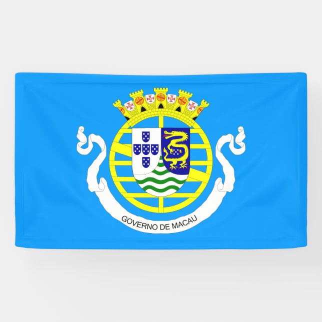 Government of Portuguese Macau (1976-1999) flag  Banner (Horizontal)