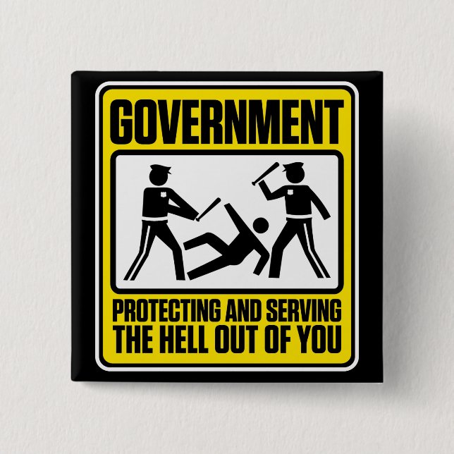 Government Warning Button (Front)