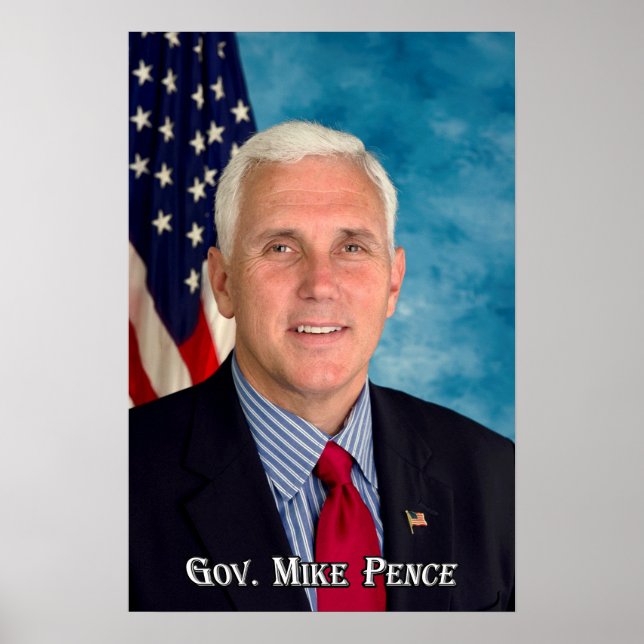 Governor Mike Pence Poster (Front)