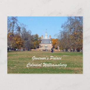 Governor's Palace, Colonial Williamsburg Postcard