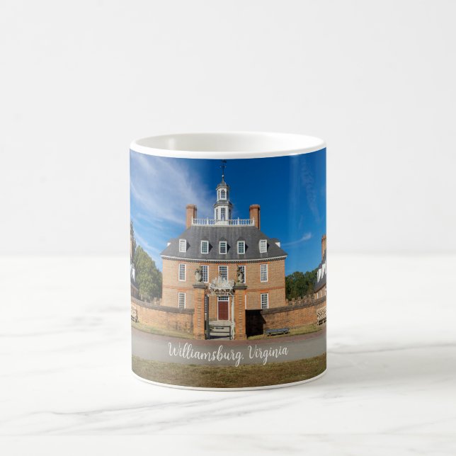 Governors Palace in Williamsburg VA Coffee Mug (Center)