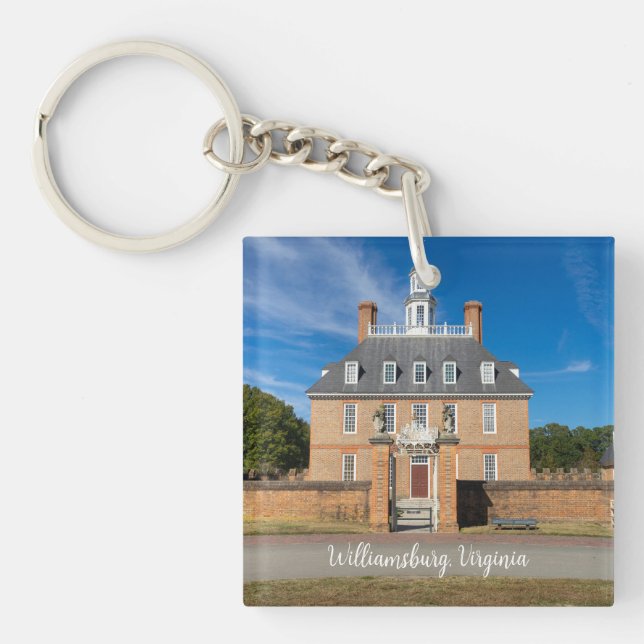 Governors Palace in Williamsburg VA Key Ring (Front)