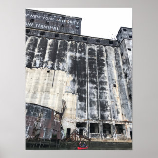 Gowanus Canoe at Grain Terminal Poster