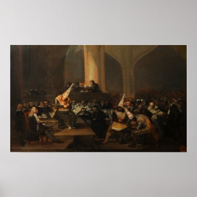 Goya - Inquisition Scene 1819 Poster (Front)