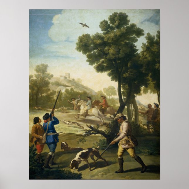 Goya - Prepelinaia Hunting 1775 Poster (Front)