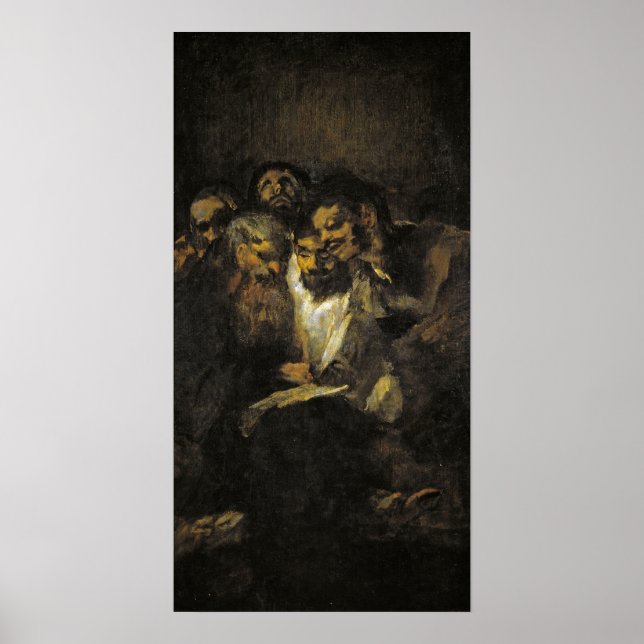 Goya - Reading Or Politics 1821 Poster (Front)