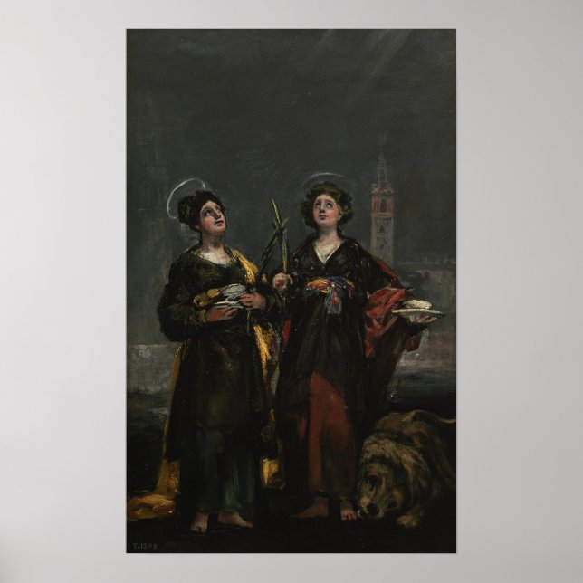 Goya - Sv. Husta and St. Rufina 1817 Poster (Front)