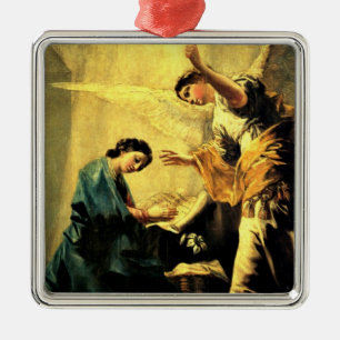 Goya: The Annunciation, famous religious painting Metal Ornament