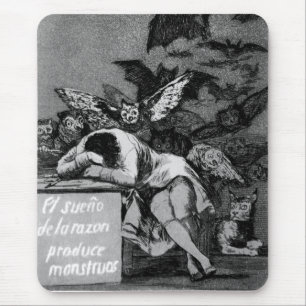 Goya The Sleep of Reason Produces Monsters Mouse Pad