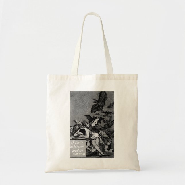 Goya The Sleep of Reason Produces Monsters Tote Bag (Front)