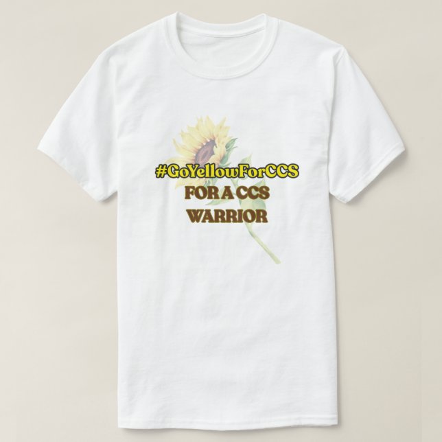 #GoYellowForCCS - CCS Warrior Tshirt (Design Front)