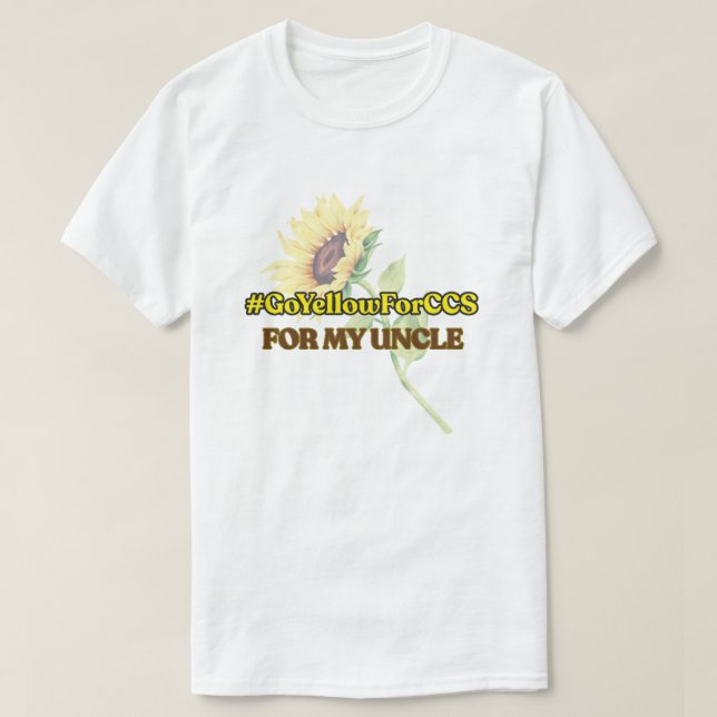 #GoYellowForCCS - Uncle Tshirt (Design Front)