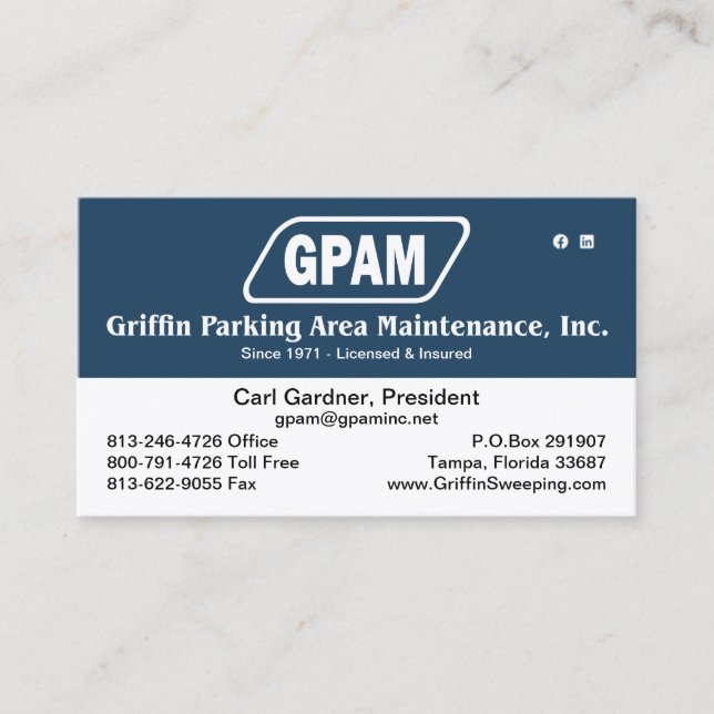 GPAM Official Business Card (Front)