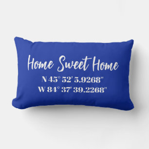 GPS Coordinate Custom Pillow