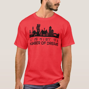 GPS Coordinates City Of Bochum Skyline Dream City T-Shirt