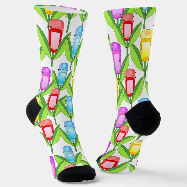 GPS Flowers Socks (Angled)