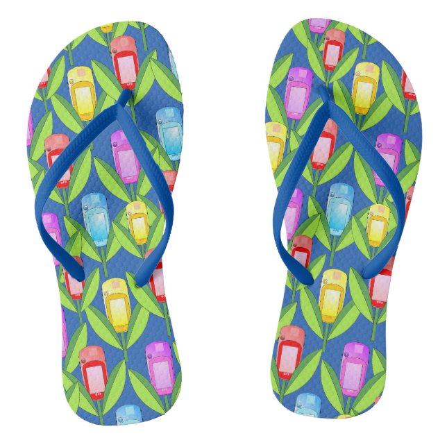 GPS Flowers Thongs (Footbed)