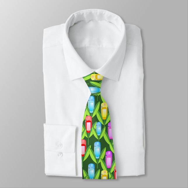 GPS Flowers Tie (Tied)